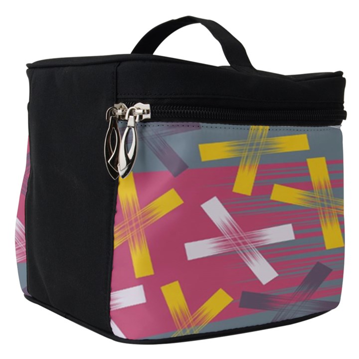 Background Abstract Non Seamless Make Up Travel Bag (Small)