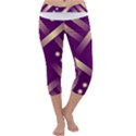 Background Non Seamless Pattern Capri Yoga Leggings View1