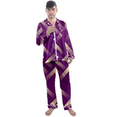 Background Non Seamless Pattern Men s Satin Pajamas Long Pants Set by Pakrebo