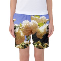 Yellow Snowball Branch Women s Basketball Shorts by okhismakingart