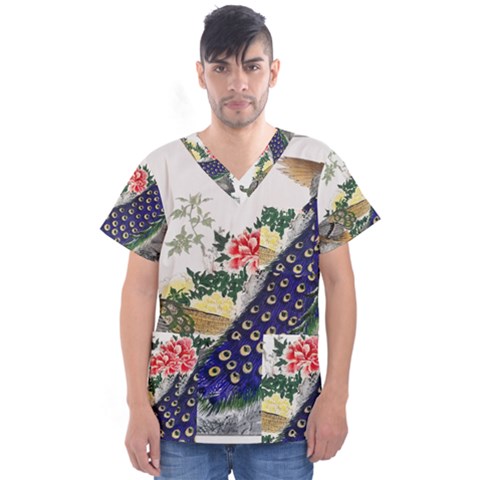 Image From Rawpixel Id 434953 Jpeg (2) Men s V-neck Scrub Top by Sobalvarro