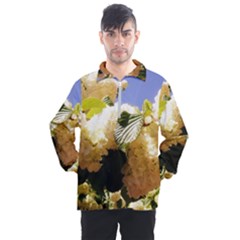 Yellow Snowball Branch Men s Half Zip Pullover by okhismakingart