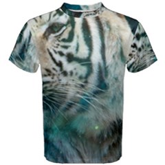 White Tiger Men s Cotton Tee by snowwhitegirl