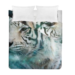 White Tiger Duvet Cover Double Side (full/ Double Size)