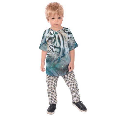 White Tiger Kids  Raglan Tee by snowwhitegirl