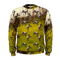 Flying Sheep Men s Sweatshirt by snowwhitegirl