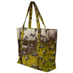 Flying Sheep Zip Up Canvas Bag by snowwhitegirl