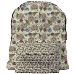 Distressed Cracked Doll Head Pattern Giant Full Print Backpack by snowwhitegirl