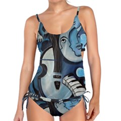 Black & Bleu Tankini Set by valvescovi