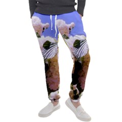 Pink Snowball Branch  Men s Jogger Sweatpants by okhismakingart