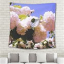 Pink Snowball Branch  Square Tapestry (Large) View2