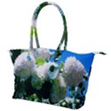 Blue Snowball Branch Canvas Shoulder Bag View1