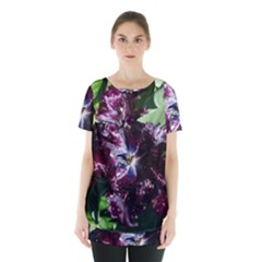 Galaxy Tulip Skirt Hem Sports Top by okhismakingart