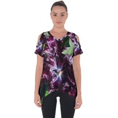 Galaxy Tulip Cut Out Side Drop Tee by okhismakingart