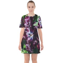 Galaxy Tulip Sixties Short Sleeve Mini Dress by okhismakingart