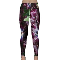 Galaxy Tulip Lightweight Velour Classic Yoga Leggings by okhismakingart