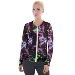 Galaxy Tulip Velour Zip Up Jacket