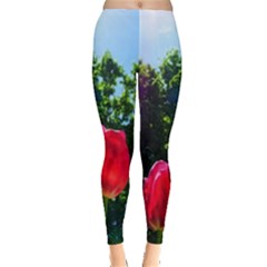 Skyward Tulips Leggings  by okhismakingart