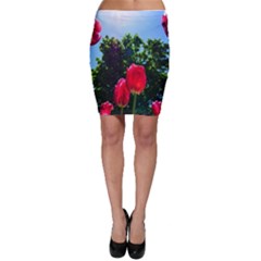 Skyward Tulips Bodycon Skirt by okhismakingart