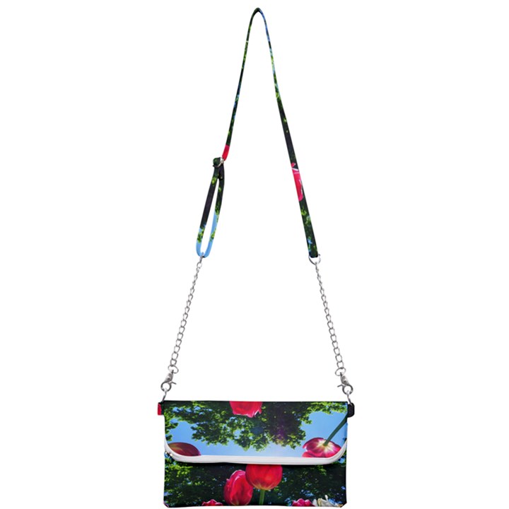 Skyward Tulips Mini Crossbody Handbag