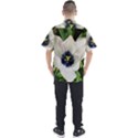 Blue Centered Tulip Men s Short Sleeve Shirt View2