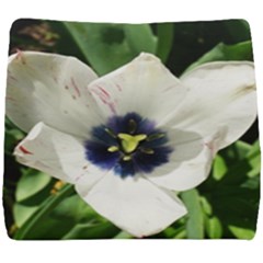 Blue Centered Tulip Seat Cushion by okhismakingart