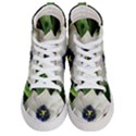 Blue Centered Tulip Men s Hi-Top Skate Sneakers View1