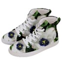 Blue Centered Tulip Men s Hi-Top Skate Sneakers View2