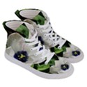 Blue Centered Tulip Men s Hi-Top Skate Sneakers View3