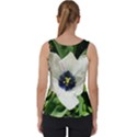 Blue Centered Tulip Velvet Tank Top View2