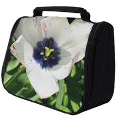 Blue Centered Tulip Full Print Travel Pouch (big) by okhismakingart