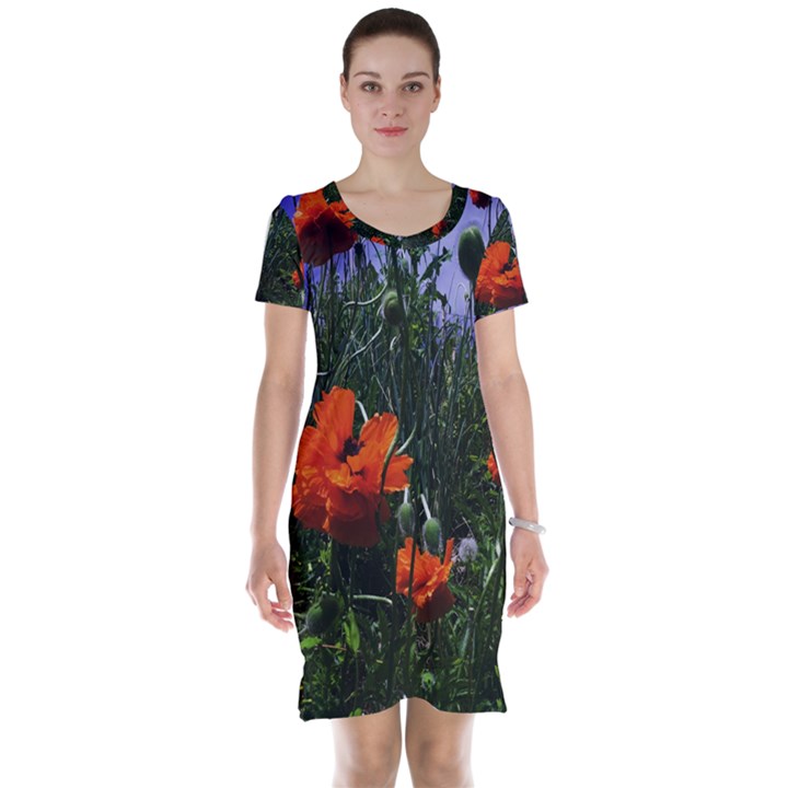 Poppy Field Short Sleeve Nightdress