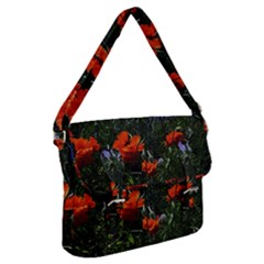 Poppy Field Buckle Messenger Bag by okhismakingart