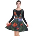 Poppy Field Plunge Pinafore Dress View1