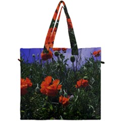 Poppy Field Canvas Travel Bag by okhismakingart