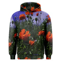 Poppy Field Men s Overhead Hoodie by okhismakingart