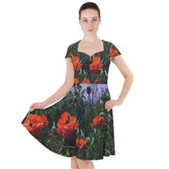 Poppy Field Cap Sleeve Midi Dress by okhismakingart