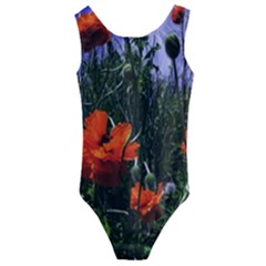 Poppy Field Kids  Cut-out Back One Piece Swimsuit by okhismakingart