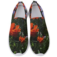 Poppy Field Men s Slip On Sneakers by okhismakingart