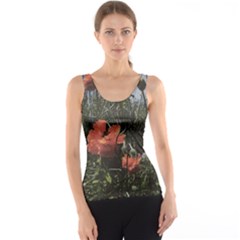 Faded Poppy Field  Tank Top by okhismakingart