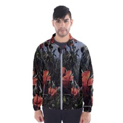 Faded Poppy Field  Men s Windbreaker