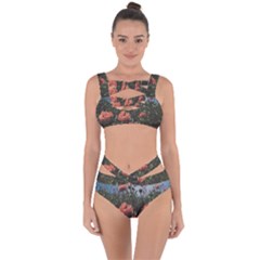 Faded Poppy Field  Bandaged Up Bikini Set  by okhismakingart