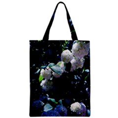 Blue Snowballs Ii Zipper Classic Tote Bag by okhismakingart