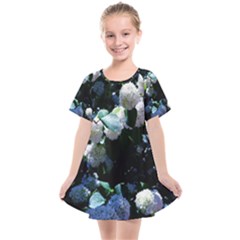 Blue Snowballs Ii Kids  Smock Dress by okhismakingart