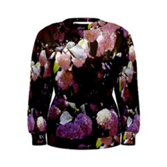 Purple Snowballs Women s Sweatshirt