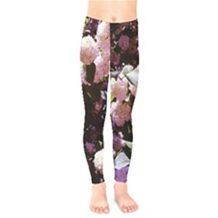 Purple Snowballs Kids  Legging by okhismakingart