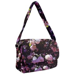 Purple Snowballs Courier Bag by okhismakingart