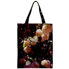 Pink Snowballs Ii Zipper Classic Tote Bag by okhismakingart