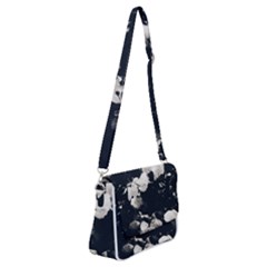 High Contrast Black And White Snowballs Ii Shoulder Bag With Back Zipper