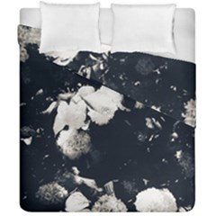 High Contrast Black And White Snowballs Ii Duvet Cover Double Side (california King Size) by okhismakingart